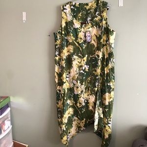 Tiki Palm Samba High Low Dress Premium Resort Wear Size XXXL NWT Style: 8201